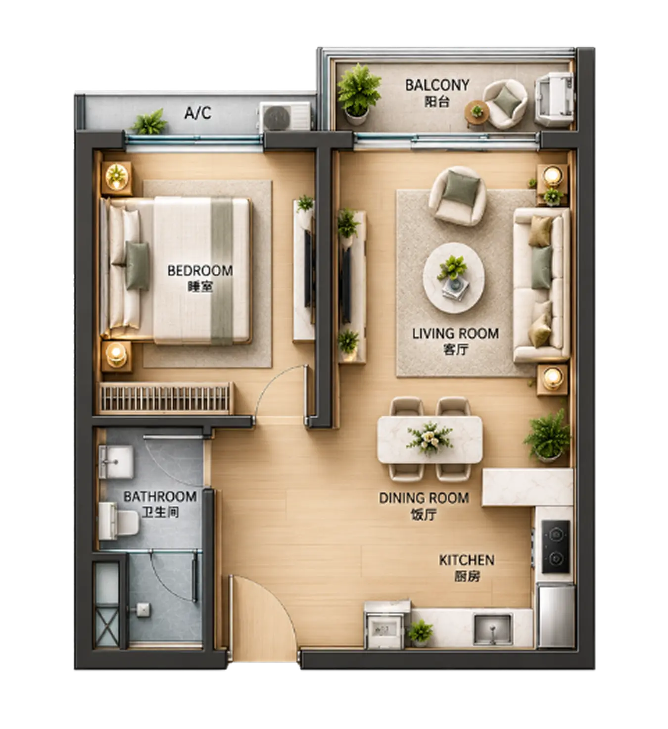 Type B1b Floor Plan